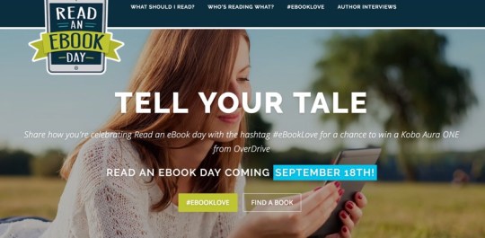 Read an Ebook Day - share your story and get a chance to win Kobo Aura One