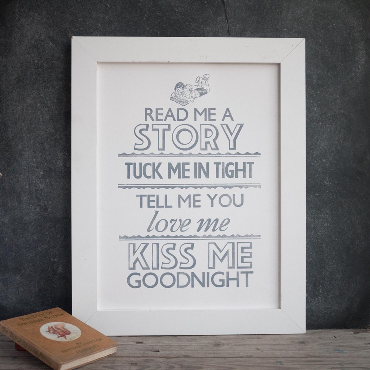 Read Me a Story nursery print - best read posters
