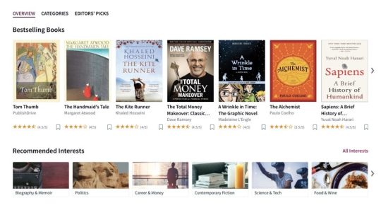 Scribd platform offers over 40 million ebooks, audiobooks, magazines, and comics