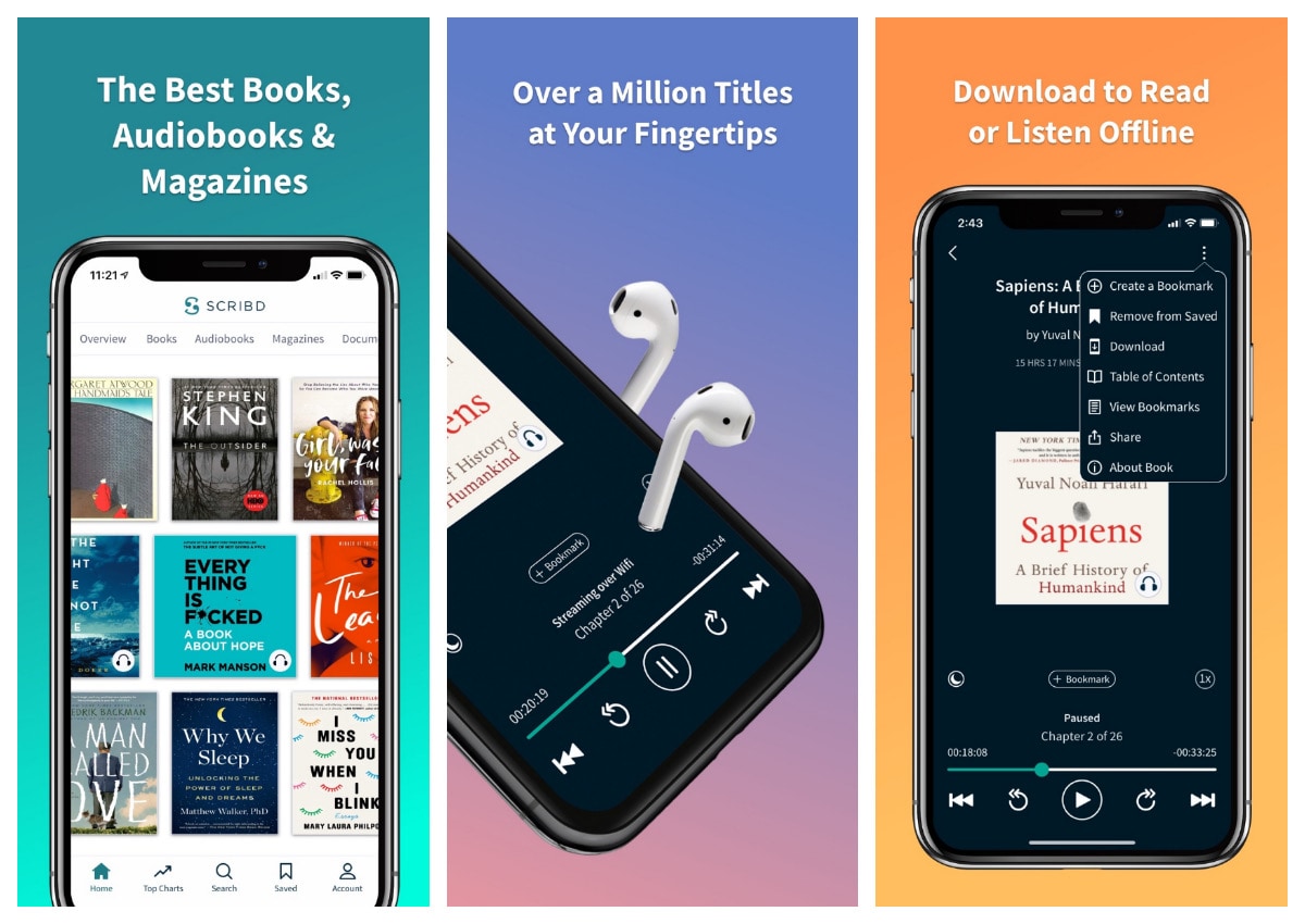 Scribd - unlimited audiobooks for iPad and iPhone