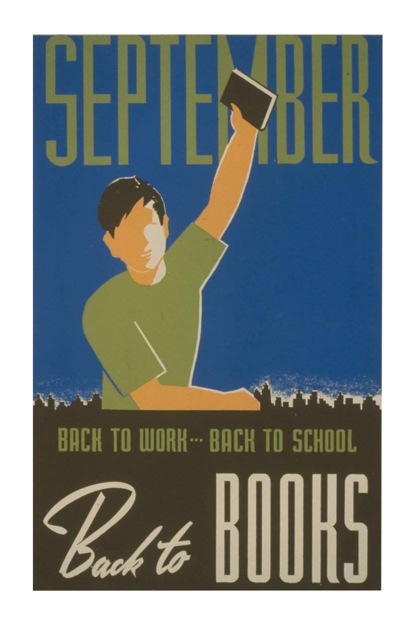 September. Back to work - back to school, back to books