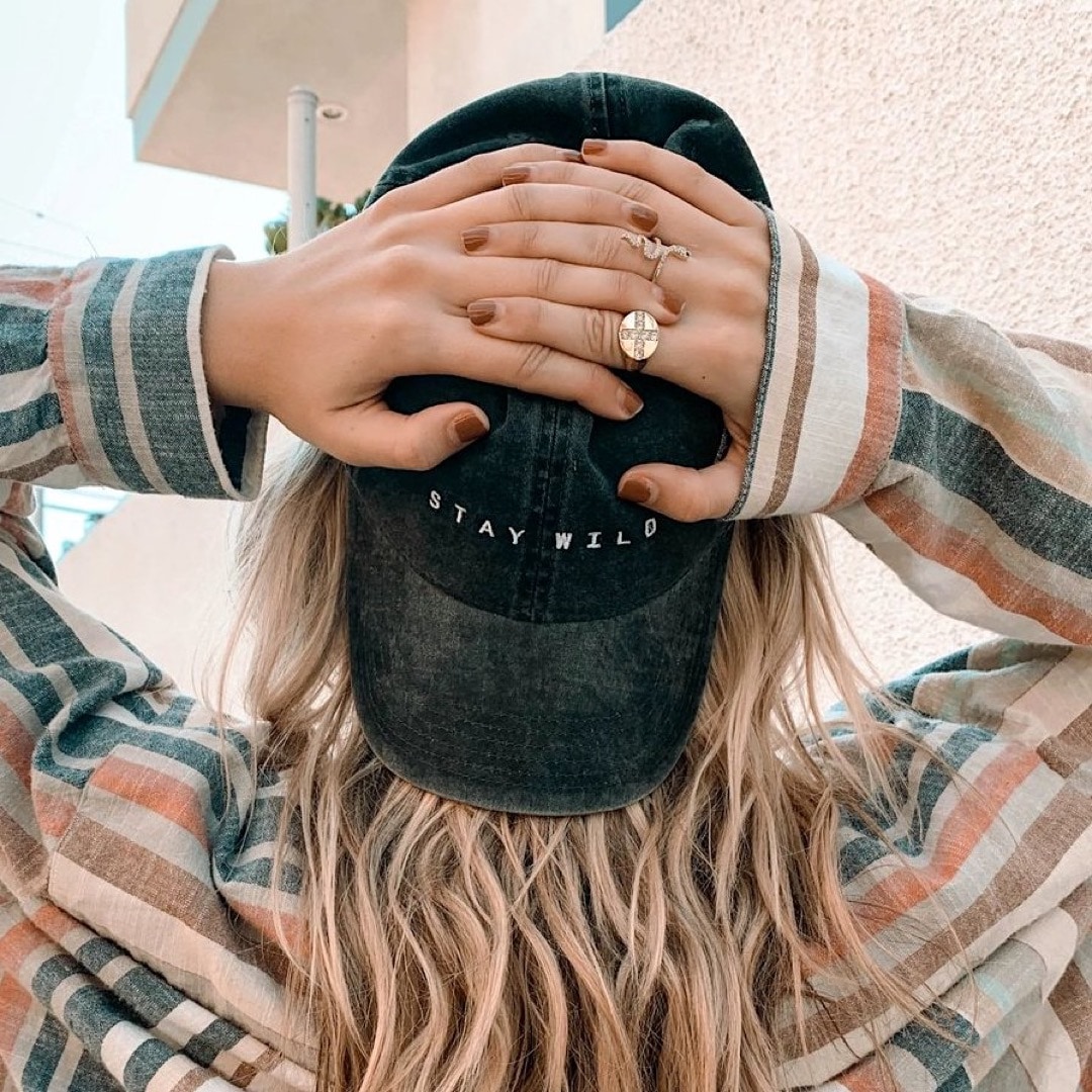 Stay wild Atticus poetry cap - best bookish apparel