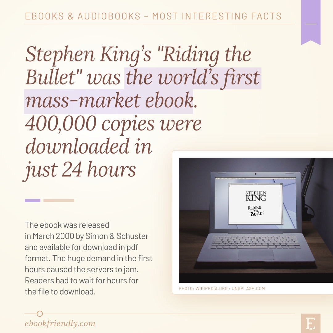 Stephen King Riding the Bullet first mass-market ebook 2000