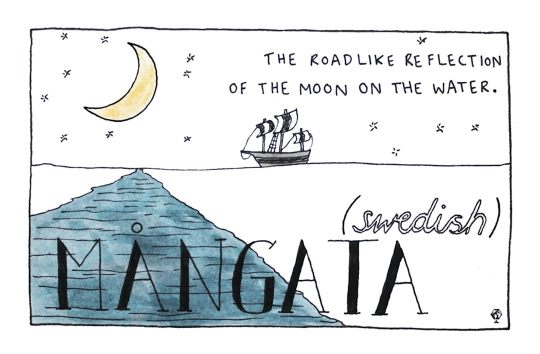 Swedish Mångata - words with no direct English translation