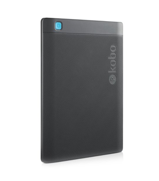The back side of the new waterproof Kobo Aura H2O Edition 2 e-reader released in 2017