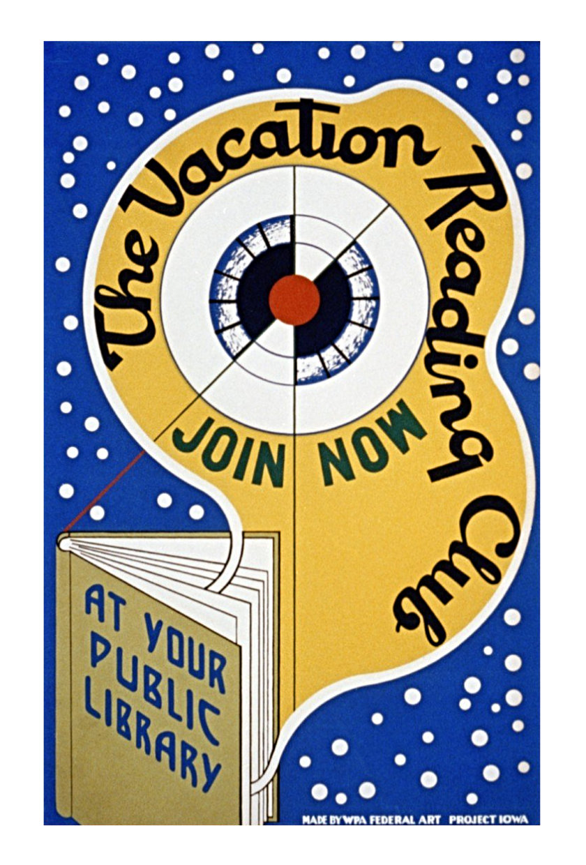 Vintage book posters: The vacation reading club