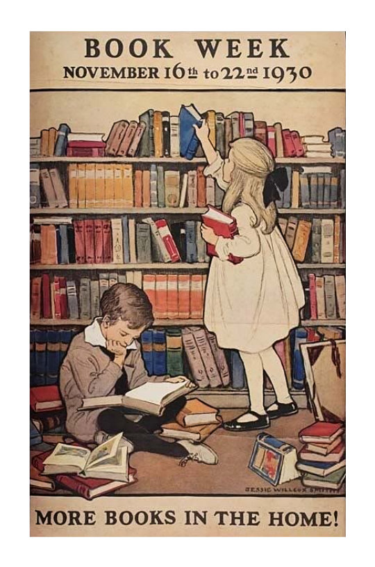 Vintage book posters - Book Week November 1930