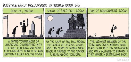 World Book Day 2020 - cartoon by Tom Gauld