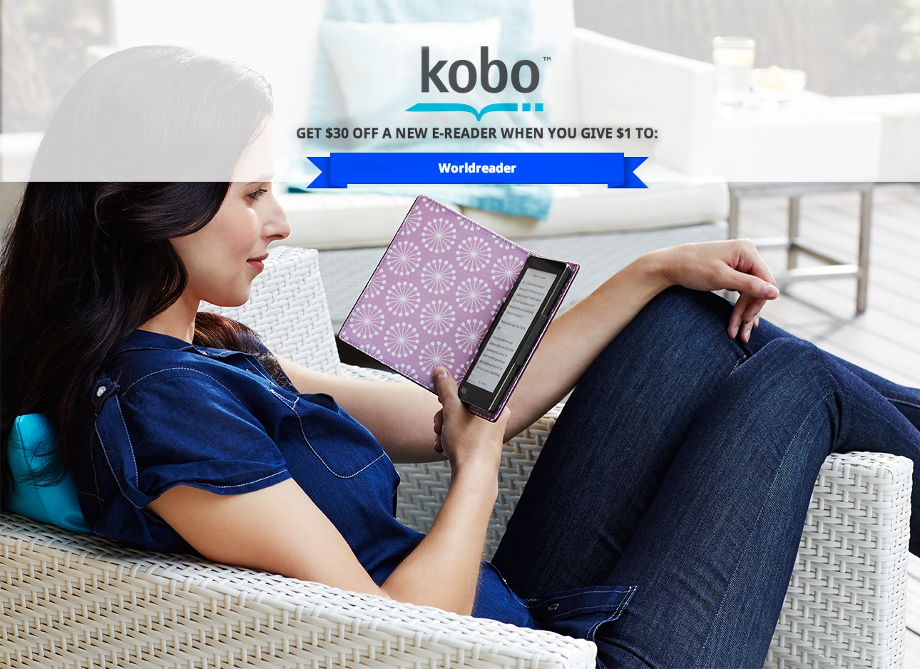 Read for Good – donate $1 to Worldreader and get $30 off Kobo Aura